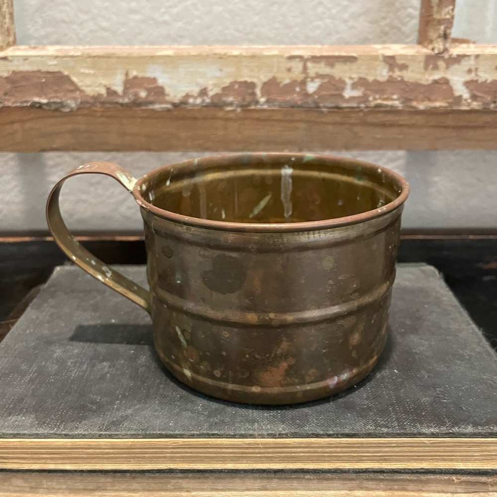 Vintage brass cup